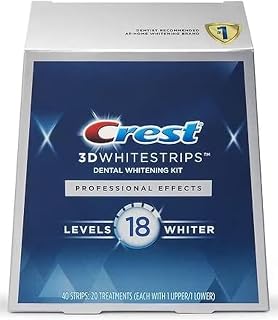 Crest 3D No Slip Whitestrips Professional Effects Teeth Whitening Kit 20 ea