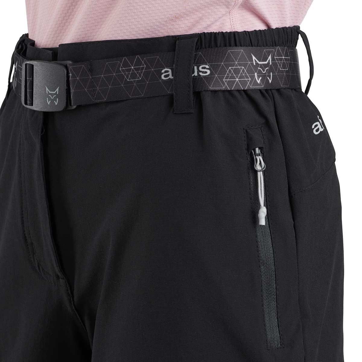 ALTUS Kauri | Mujer | Pantalón Corto de montaña | Bolsillos Laterales y Trasero con Cremallera | Shorts | Elástico | Ligero | Senderismo | Adultos