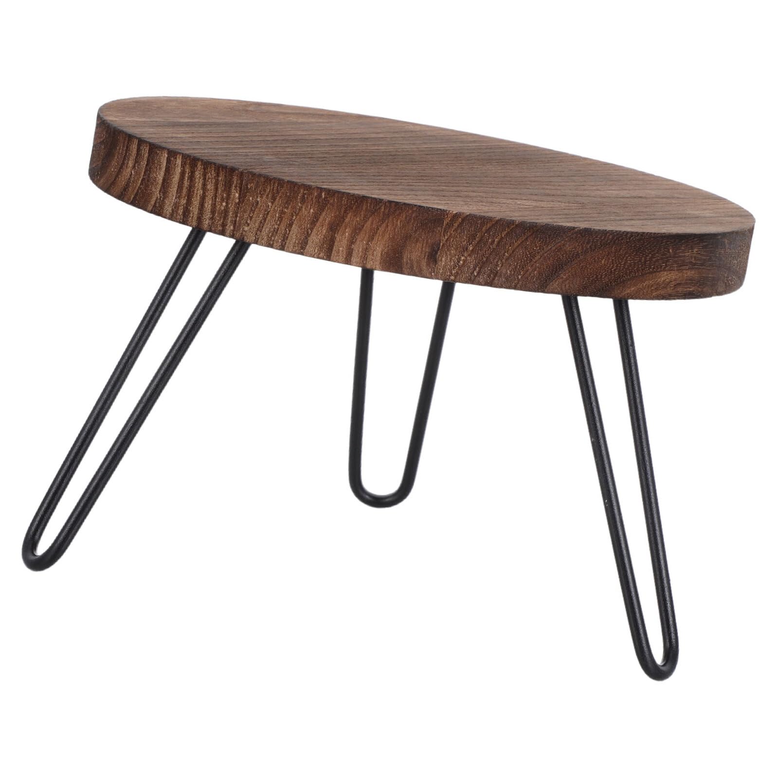 Support rond en bois pour plantes - Table basse rustique 30 cm