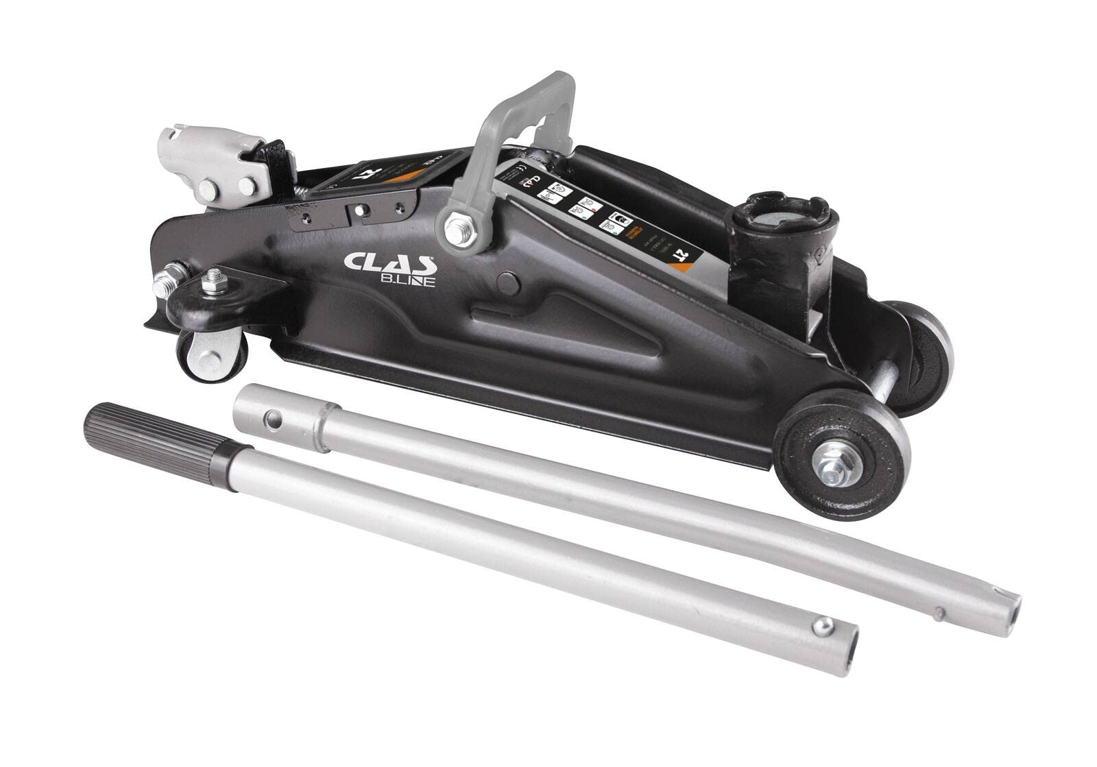 Cric rouleur hydraulique 2T H.135 à 340mm - OH 6302BL - CLAS Equipements