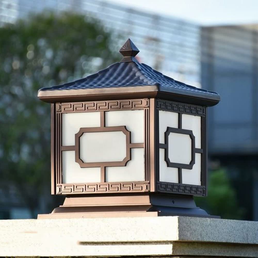 Lampy solarne, Oceniono Kreatywne I Spersonalizowane Ogrodzenie Z Kolumną Ogrodową, Nowoczesne Oświetlenie Korytarza(Dark,30cm)