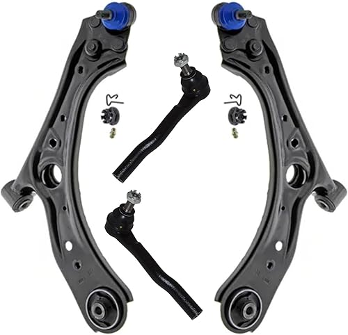 Miniatura 175 de Detroit Axle - Kit de suspensión frontal de 4 piezas para Chevrolet Aveo5 Aveo Pontiac G3 Wave Wave5 Suzuki Swift+, 2 brazos de control inferiores,