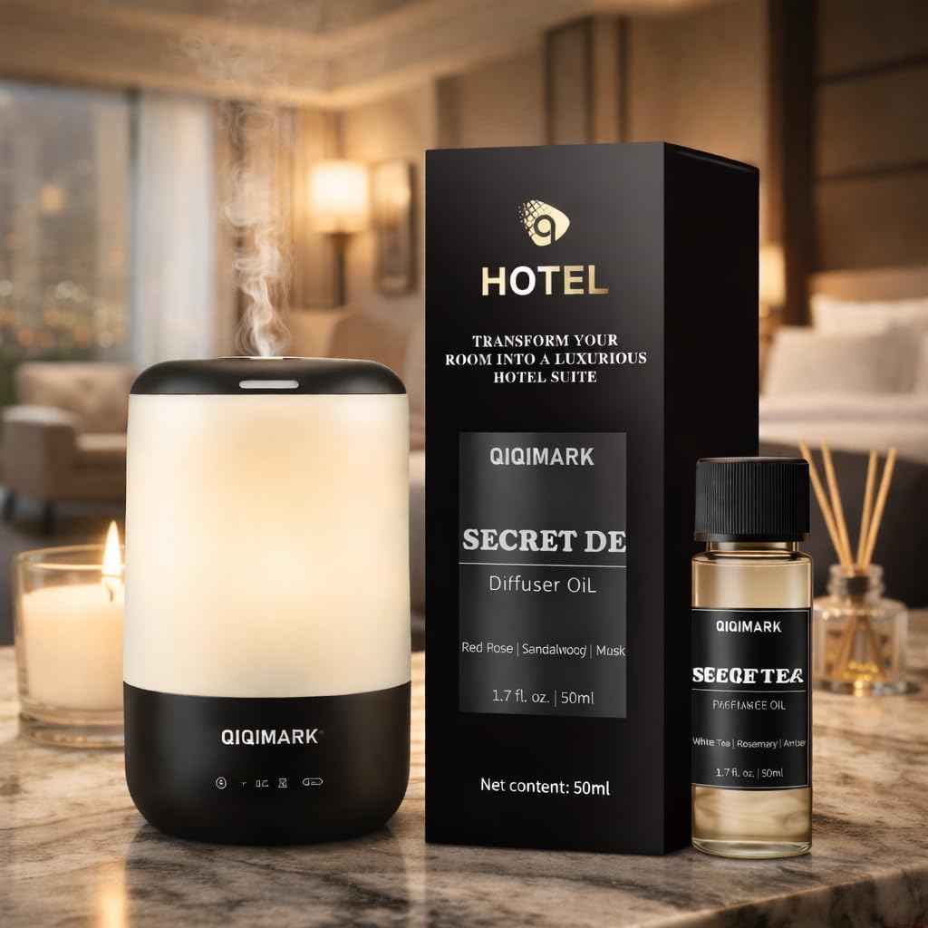 Hotel Fragrance Oil, 50ml Hotel Collection Diffuser Oil for Home, 5-Star Hotel Lobby Inspired Scent Oil for Waterless Diffuser, Ultrasonic Diffuser, Reed Diffuser, Bedroom, Office