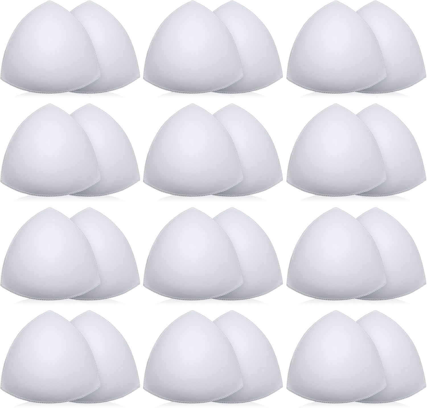 Geyoga 12 Pairs Bra Pads Inserts Women Sports Bra Pads Inserts Triangle Removable Pad for Women's Bikini Top Swimsuit