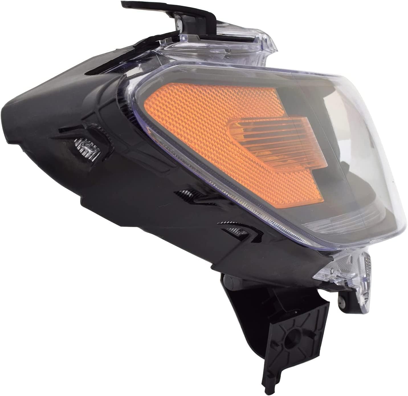 Headlight Assembly Compatible with Honda 2013-2015 Accord Coupe EX-L V6 3.5 L HALOGEN Headlight with LED DRL Included Bulbs PAIR HO2502153/HO2503153, 33150-T3L-A01/33100-T3L-A01