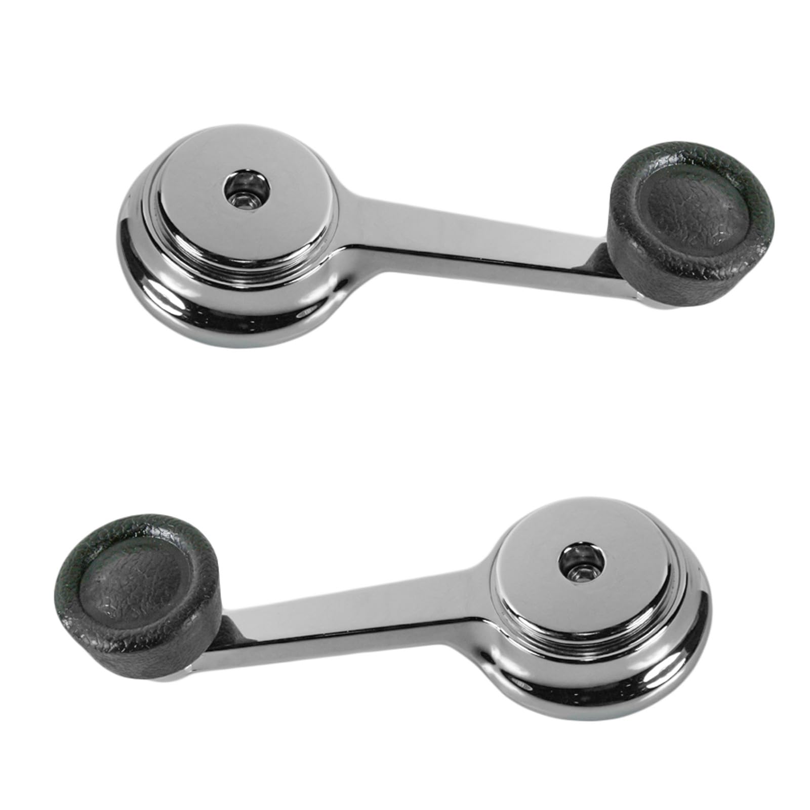 TRQ Fensterkurbel-Set Chrom & Schwarz