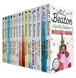 Agatha Raisin Series 14 Books Collection Set By M C Beaton (Curious Curate,Day The Floods Came,Fairies Of Fryfam,Witch Of Wyckhadden,Vicious Vet, Murderous Marriage,Busy Body,Quiche Of Death and More)