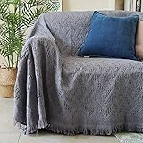 Multi-usage: Peut être utilisé comme couverture de canapé, nappe, tapis ou tapisserie. Ce jet est léger et doux, peut être utilisé pour une couverture de lit de jour ou une couverture de jet pour une chaise, ou pour des pique-niques en plein air, une utilisation de camping.