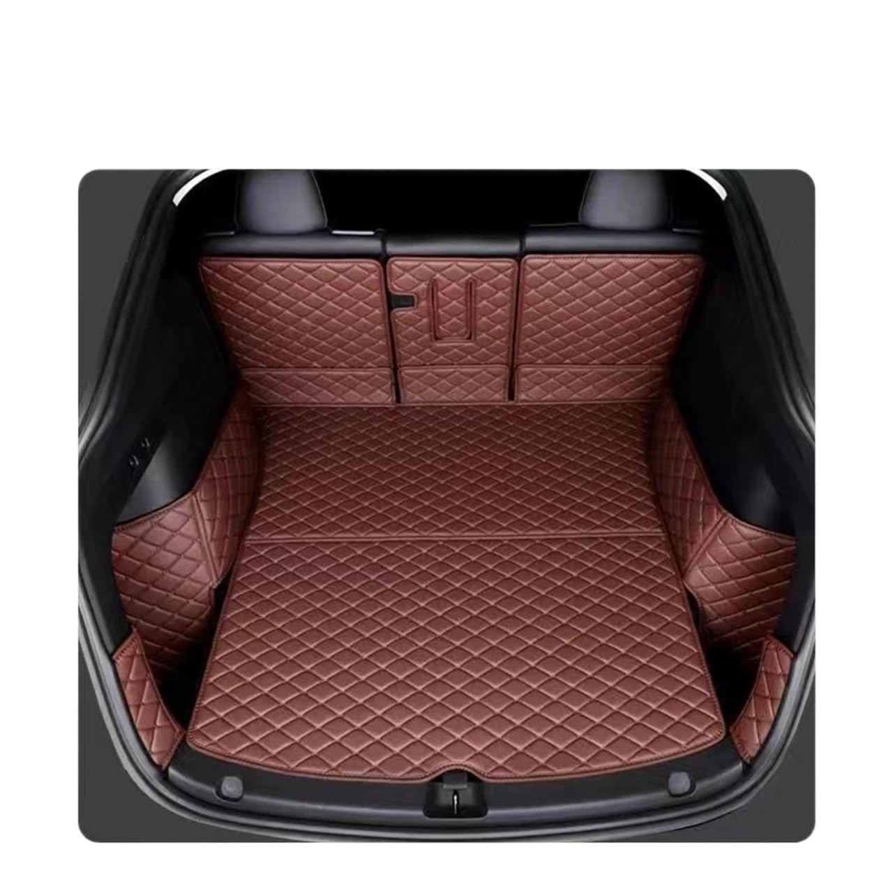 Doublure coffre arrière Tesla Model 3 Highland finition marron luxe - 7