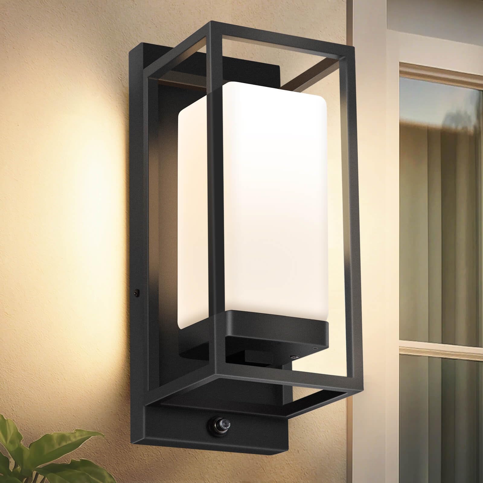 RAYVO Dusk to Dawn Outdoor Wall Light, LED Bulb Included, E26 Base