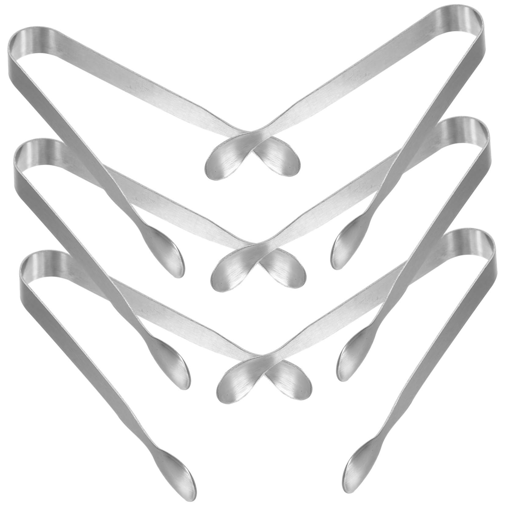 NAMOARLY Stainless Steel Mini Tongs 6 Pack Ice Tongs for Sugar Cubes Perfect for Tea Party