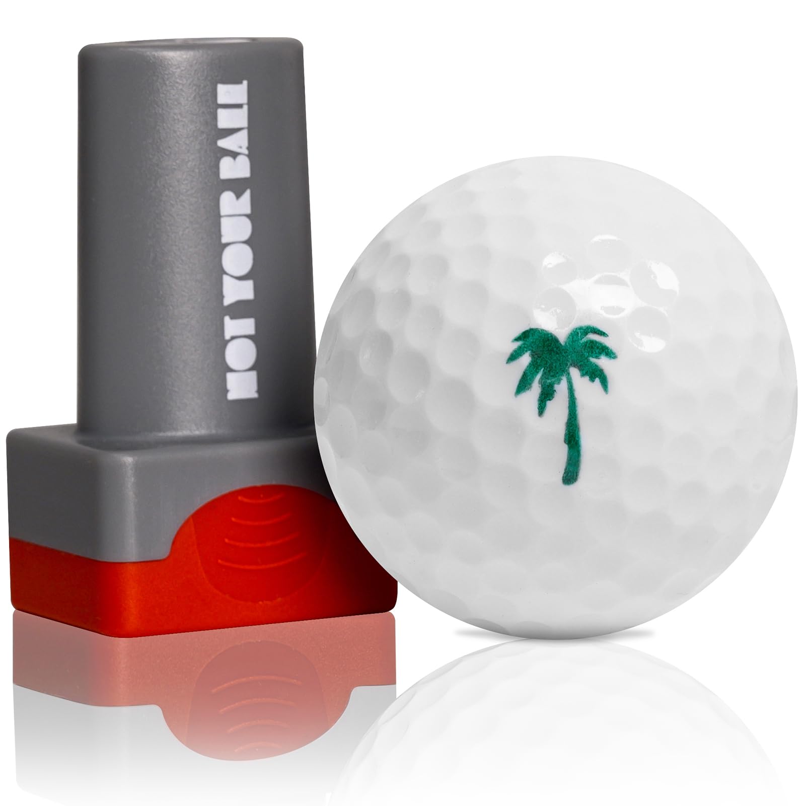 ZEETY Golf Ball Stamp, Golf Ball Stamper, Self-Inking Golf Ball Stamp Marker to Identify Golf Balls, Golf Gift Golf Accessories for Men and Women Golfers (Palm Tree)