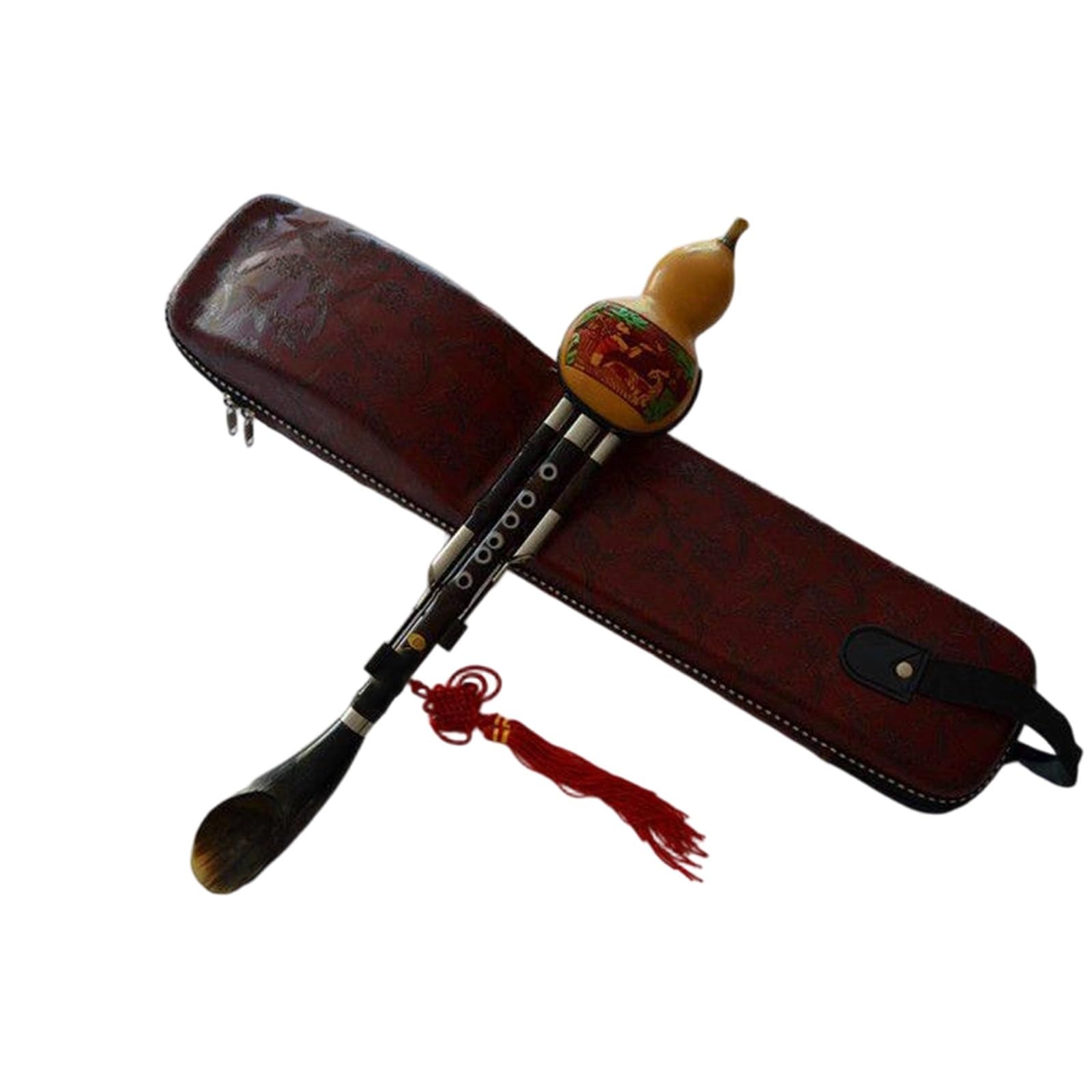 Hulusi Flûte De Gourde En Ébène C Majeur B Plat Instrument De Performance Sur Scène Professionnel(C major)