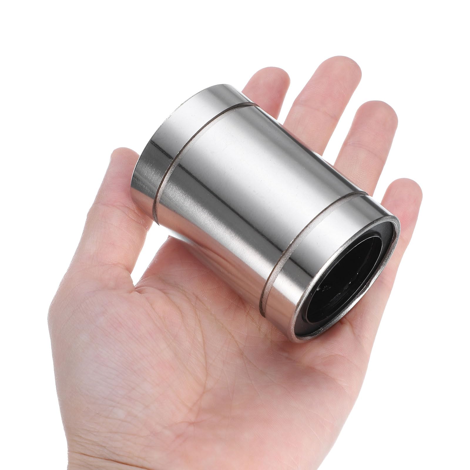 uxcell Lot de 4 roulements linéaires LM30UU - 30 mm - Diamètre extérieur : 45 mm - Longueur : 62 mm - Surface plaquée nickel - Double face - En caoutchouc scellé - Pour imprimante 3D CNC