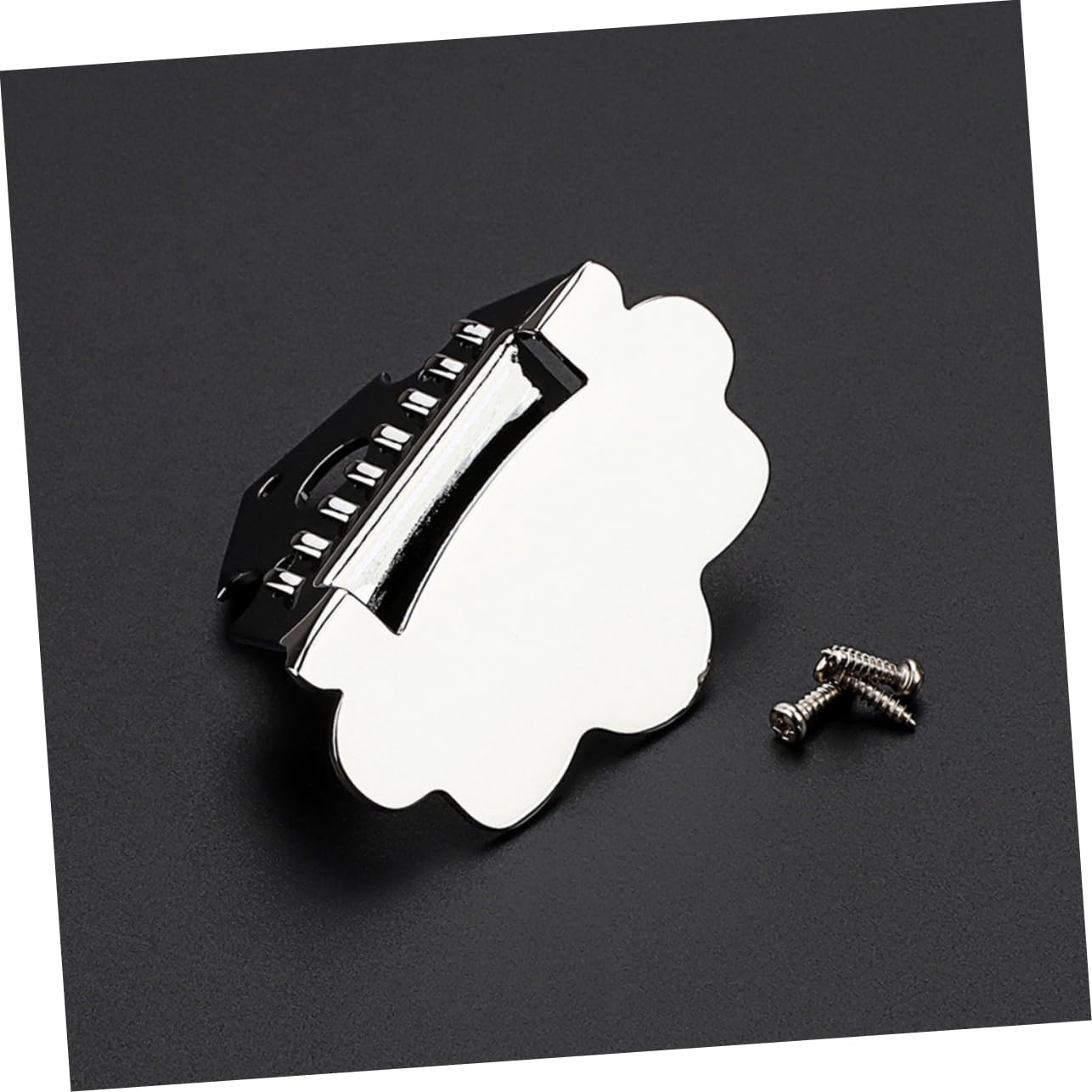 ifundom 3sätze Mandolinen Tailpiece Aus Metall Chrom Wolkenform Saiten Installieren Langlebiges Zubehör Für Mandolinenliebhaber Und Musiker