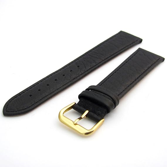 Leather Watch Strap Band Camel Grain XL Extra Long by CONDOR 20mm Black G 051L Amazon.co.uk