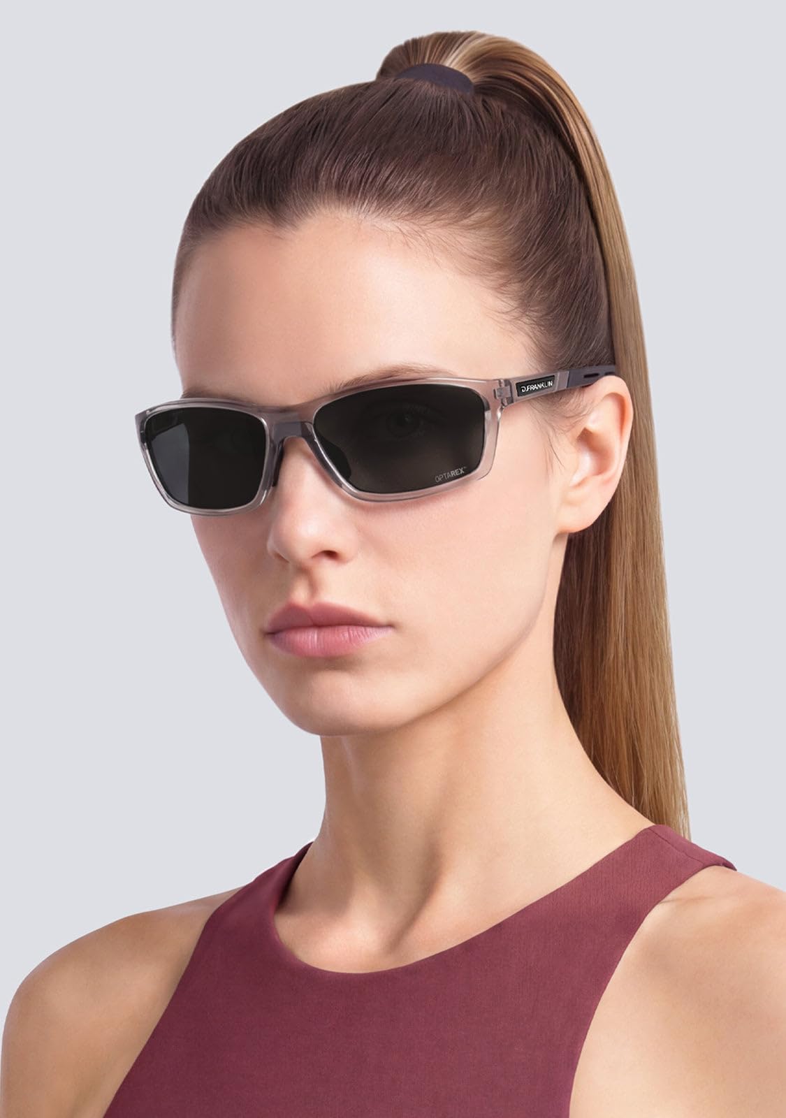D.Franklin Gafas de sol deportivas - Resistentes y Ligeras - Ideal para actividades al aire libre - Modelo volcano - Rectangular - Para Hombre y Mujer - Sunglasses
