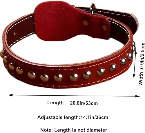 Miniatura 2 de WUYUNTAI Collar de perro, manga para el cuello del perro, collar de entrenamiento para perros, hecho de material de piel de vaca, manga de cuello de