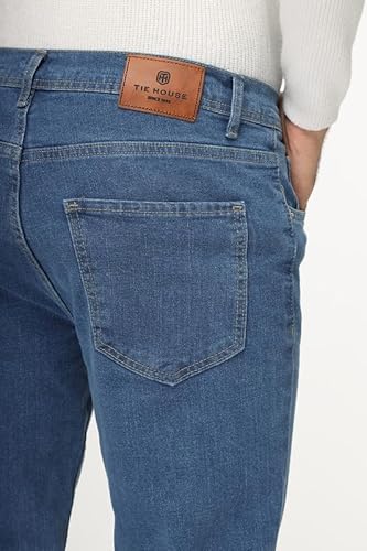 تاي هاوس بنطلون جينز بقصة ضيقة 004/007/001/0830 - مقاس 34