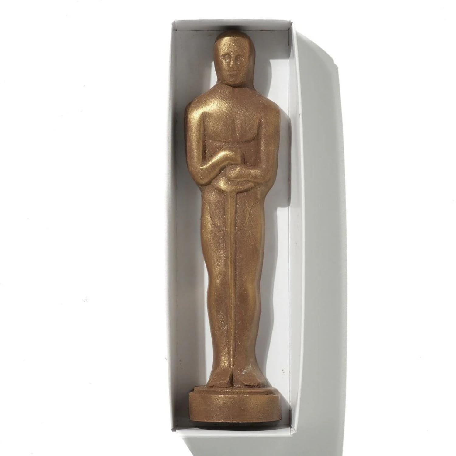 Choconchoc Gold Chocolate Statue Gift - Solid Belgian Milk Chocolate Award With Edible Dust - Unique Novelty Present - Perfect Christmas Stocking Filler Or Celebration Gift - 150G