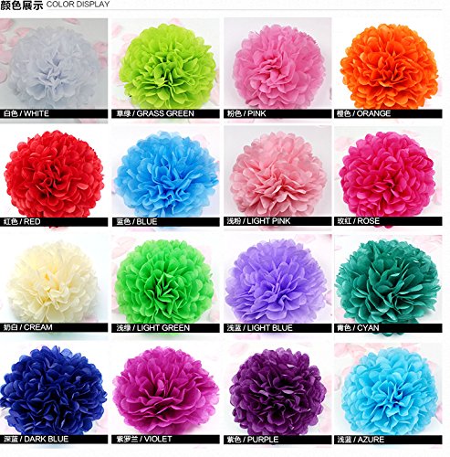Since®12Pcs Of 8" 10" 14" 3 Colors Mixed Purple And Lavender Tissue Paper Flowers,Tissue Paper Pom Poms,Wedding Party Decor,Pom Pom Flowers,Tissue Paper Flowers Kit,Pom Poms Craft,Pom Poms Decoration #TOP1