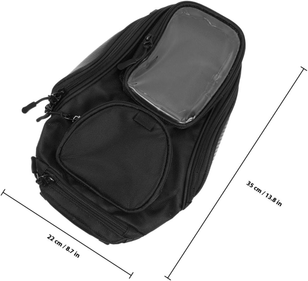 SOLUSTRE Motorcycle Tank Pouch Oxford Cloth Bag System Magnetic Tank Bag for Bikers Weatherproof Easy to Use