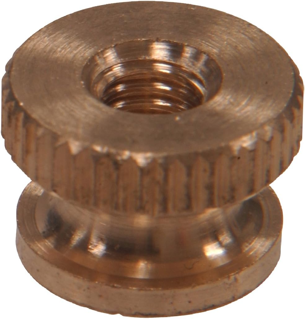 The Hillman Group 856 Brass Knurl Nut 10-32 in. 15 Pack