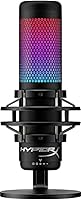 HyperX QuadCast S RGB USB Condenser Mic: 4 Polar Patterns, Shock Mount, Pop Filter for PC, PS5, PS4, Mac Gaming Streaming