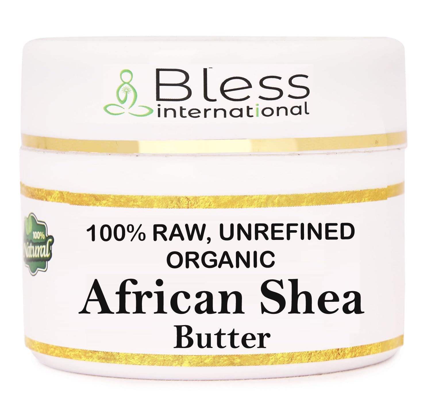 Organic Raw African Shea Butter 100% Pure,Natural & Unrefined| Skin Moisturizer For Face, Body & Hair| 8 OZ/230 GM Ivory / White Grade A | DIY Creams, Balms, Lotions, Soaps| Moisturizes Dry Skin