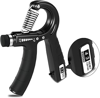 CRAZYROPE Grip Strength Trainer Kit with Counter, Adjustable Countable Hand Grip Strengthener 11-132Lbs, Finger strengthener Forearm Exerciser for Strength Traing and Hand Rehabilitation