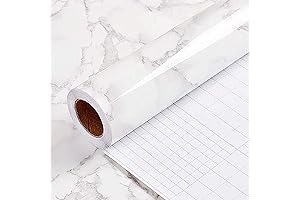 Redecorate to Marble with Yancorp's Desk Decals: The Perfect Peel-and-Stick Wallpaper Solution...