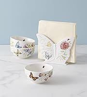 Vista 5 de Lenox 890449 Butterfly Meadow Kitchen 3-Piece Mini Bowl Set