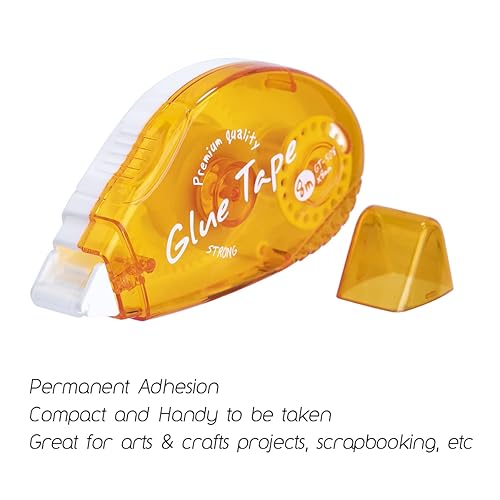 Miniatura 3 de Paquete de 6 rodillos de cinta de doble cara cinta de álbumes de recortes camino dispensador de cinta adhesiva permanente para manualidades y