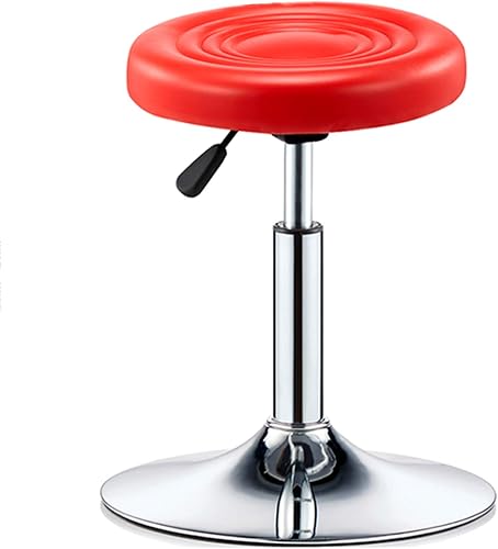 Miniatura 29 de Taburete de bar ajustable giratorio, chasis de acero grande, respaldo moderno para el hogar, taburete redondo de pierna alta, carga de 220.5 lbs,