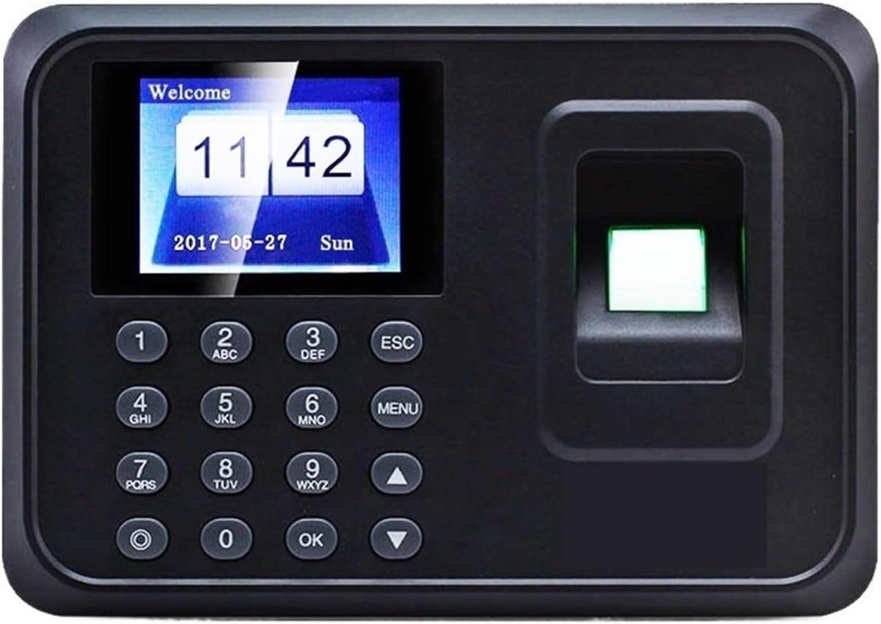 タイムレコーダー 時計、生体指紋従業員登録による勤怠管理 小規模・中規模ビジネス向け