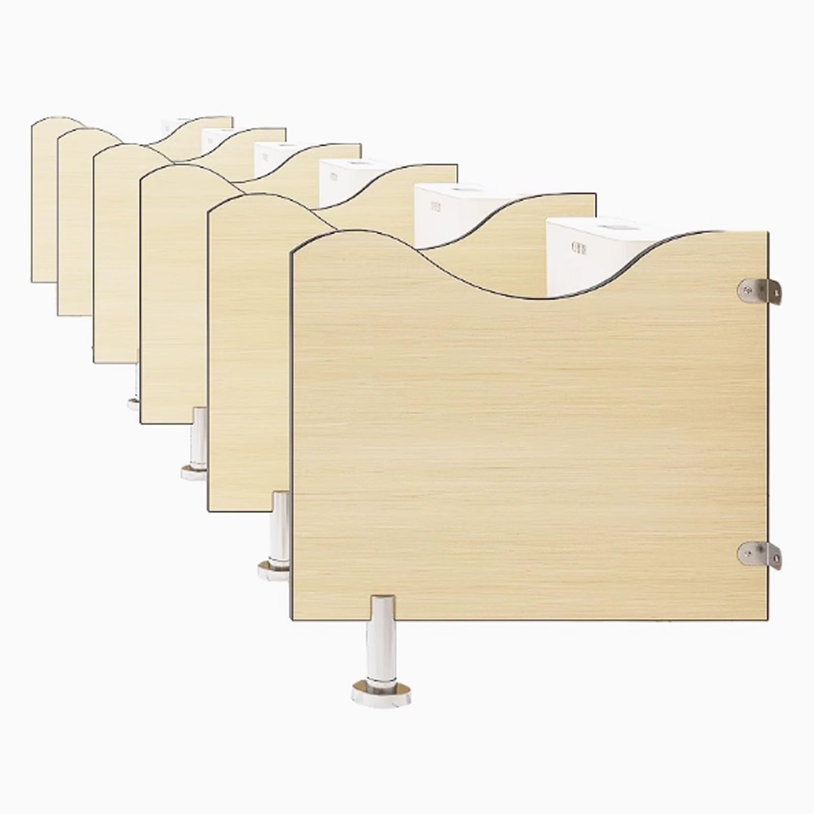 Floor-Mounted Urinal Partition, Children's Cartoon Urinal Screen Toilet Partition, Urinal Privacy Screen Divider with Stainless Steel Mounting, for Schools, Kindergartens(2 pcs,70x