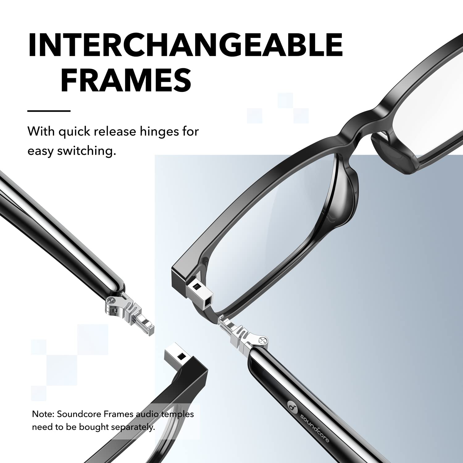 【ほぼ新品】Anker soundcore FRAMES cafe Soundcore by Anker, Soundcore Frames Cafe Interchangeable
