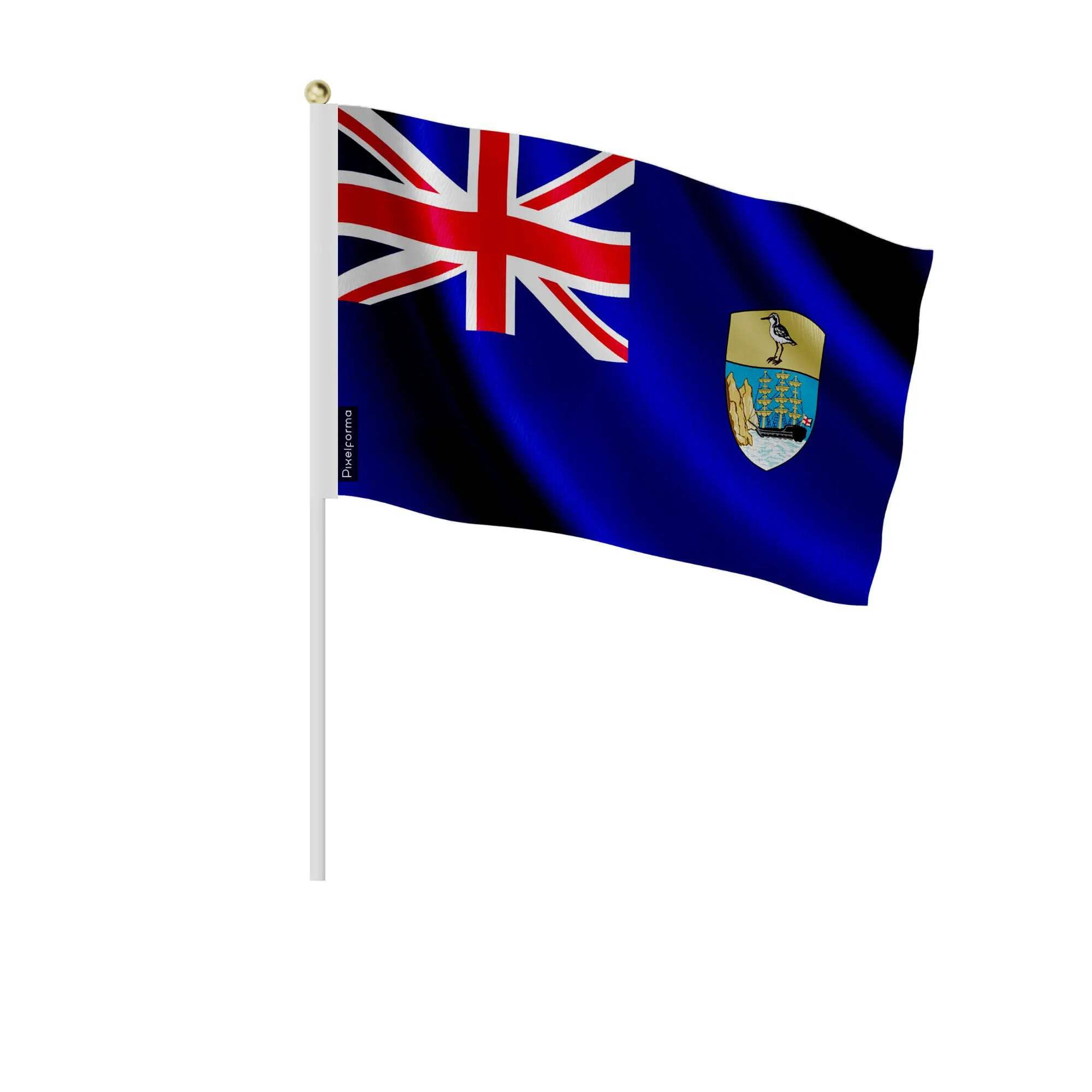 Drapeau Sainte-Hélène Ascension Tristan da Cunha 14x21cm en lot de 100 pièces pour événements