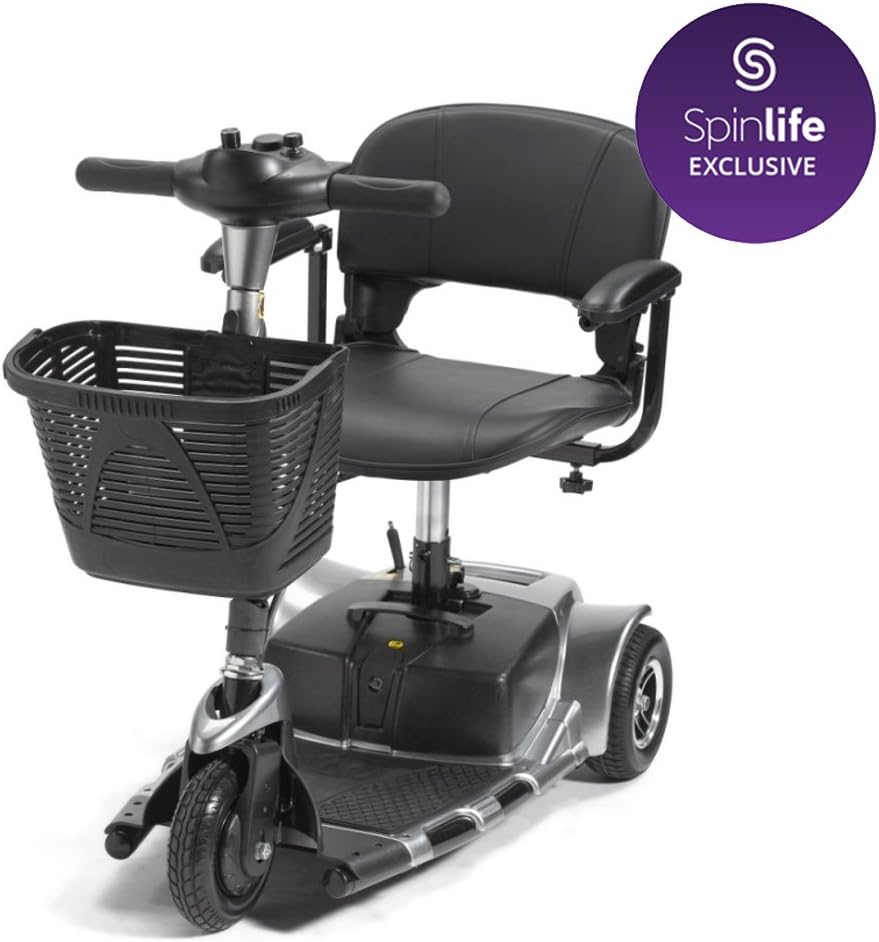 Drive Medical Spitfire SE 3-Wheel Travel Mobility Scooter (Grey)