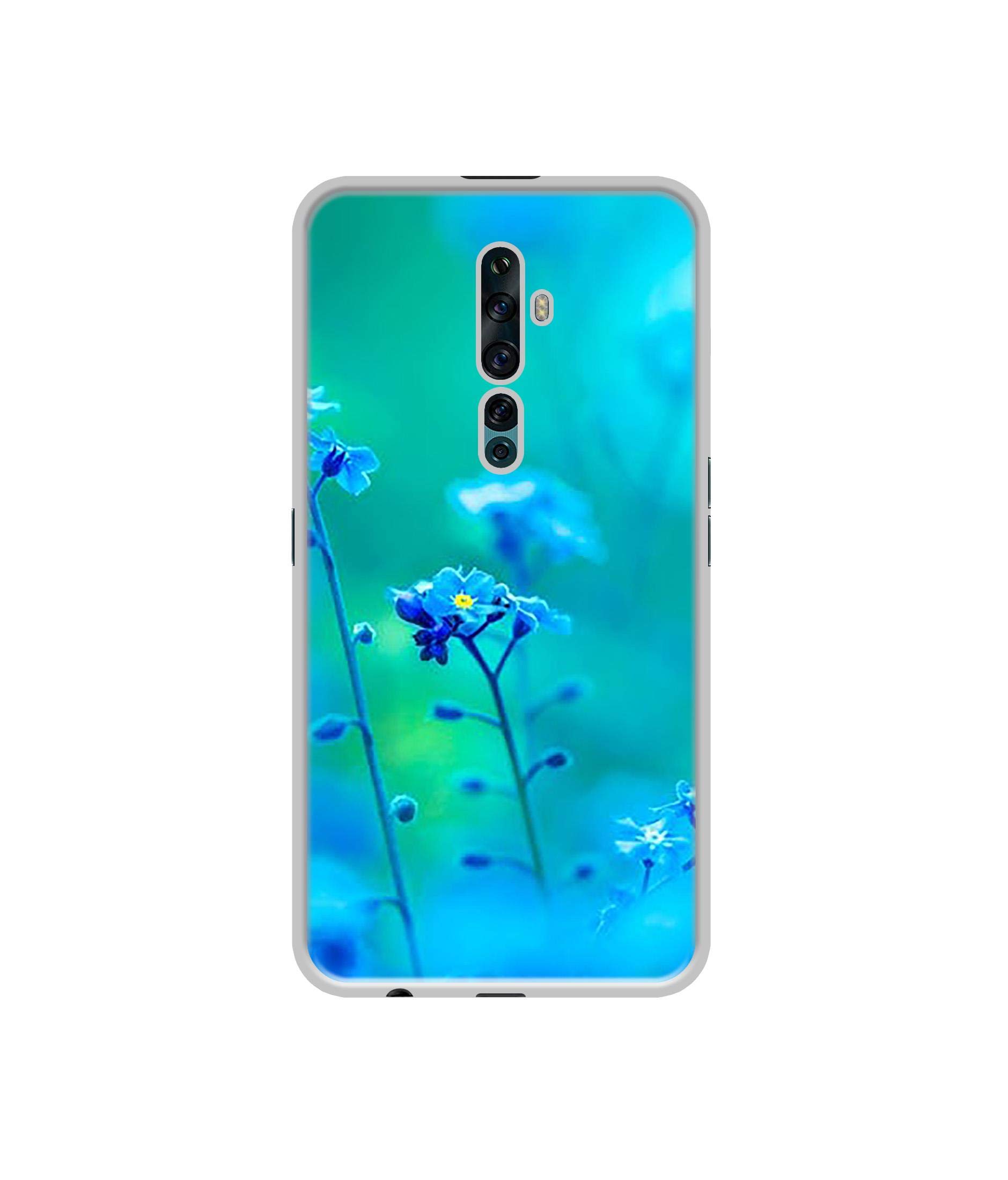 Amazon Brand - Solimo Designer Blue Flower UV Printed Soft Back Case Mobile Cover for Oppo Reno2 F (B0854L5NBP) Amazon Price History, Amazon Price Tracker