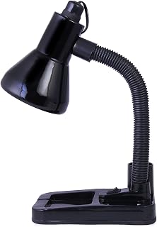 Diktmark Stylish Black Adjustable Table Lamp for Home/Office/Study (Bulb Not Included, Pack of 1,Plastic) Price In India