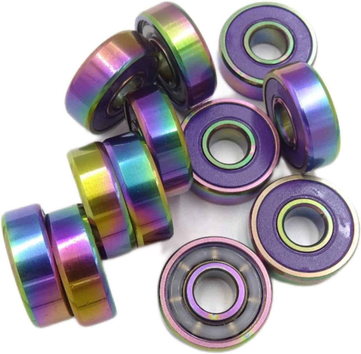 100PCS 608 RS ABEC-9 Longboard Skateboard Inline Skate Bearings 8x22x7mm Steel Ball Bearing DINGGUANGHE