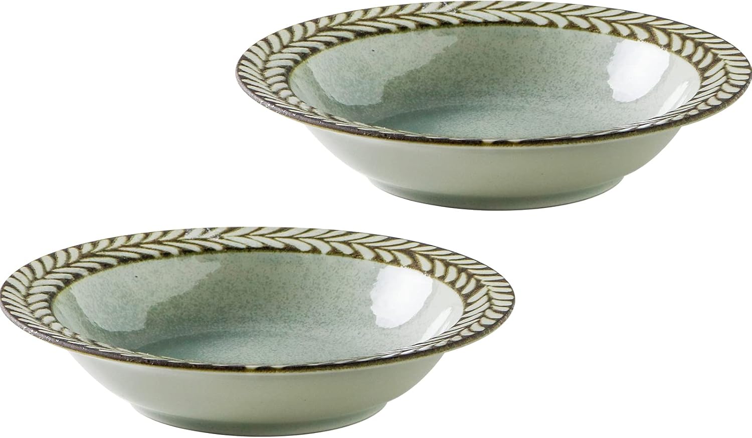 Minorutouki mino ware Gran Salad Bowl Set of 2 Gray, φ5.87×H1.22in 6.43oz Made in Japan