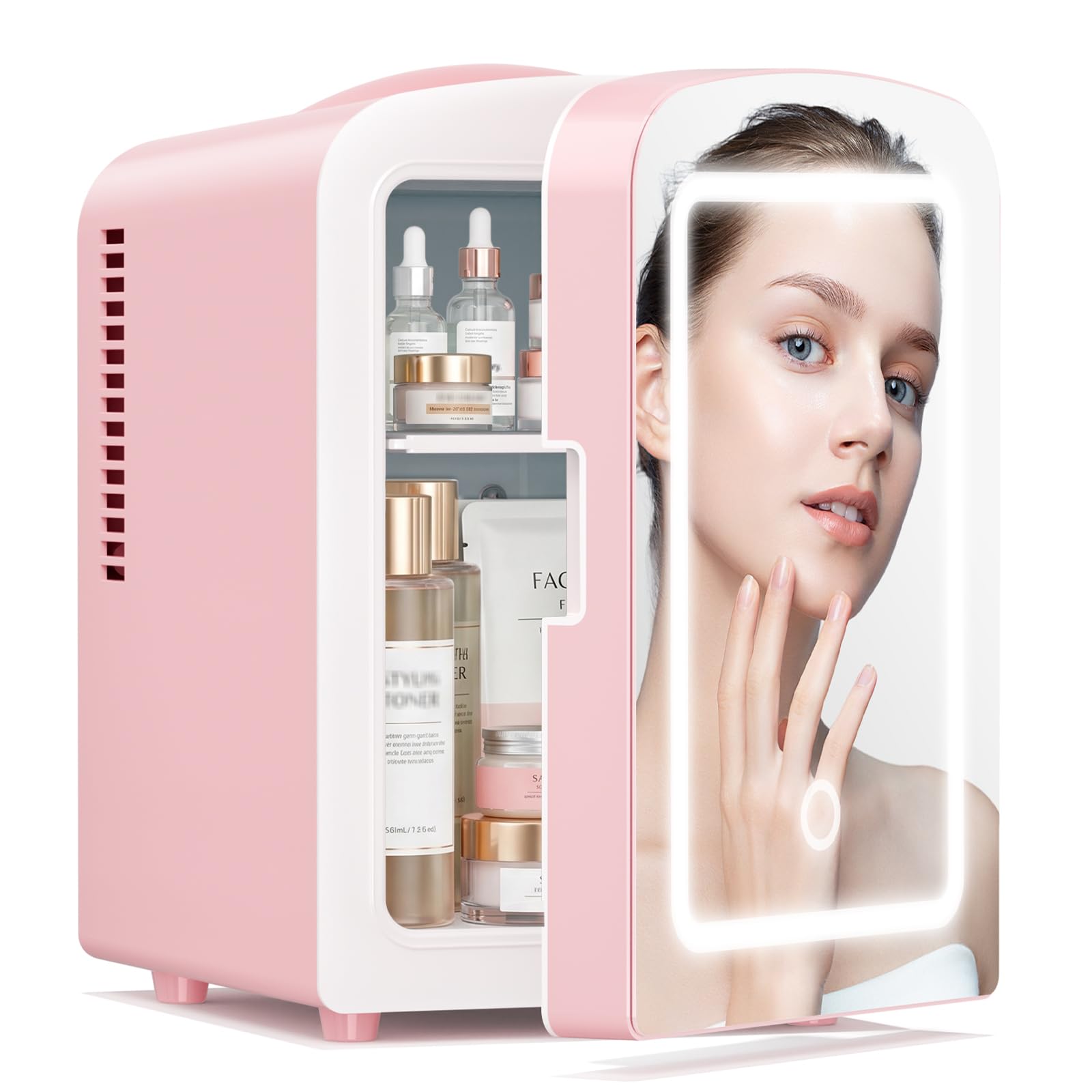 Xbeauty LY1904 0.1 cu ft Compact Fridge Pink