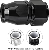 Vista 13 de EVIL ENERGY 6AN PTFE Manguera de extremo recto en color negro para manguera PTFE únicamente