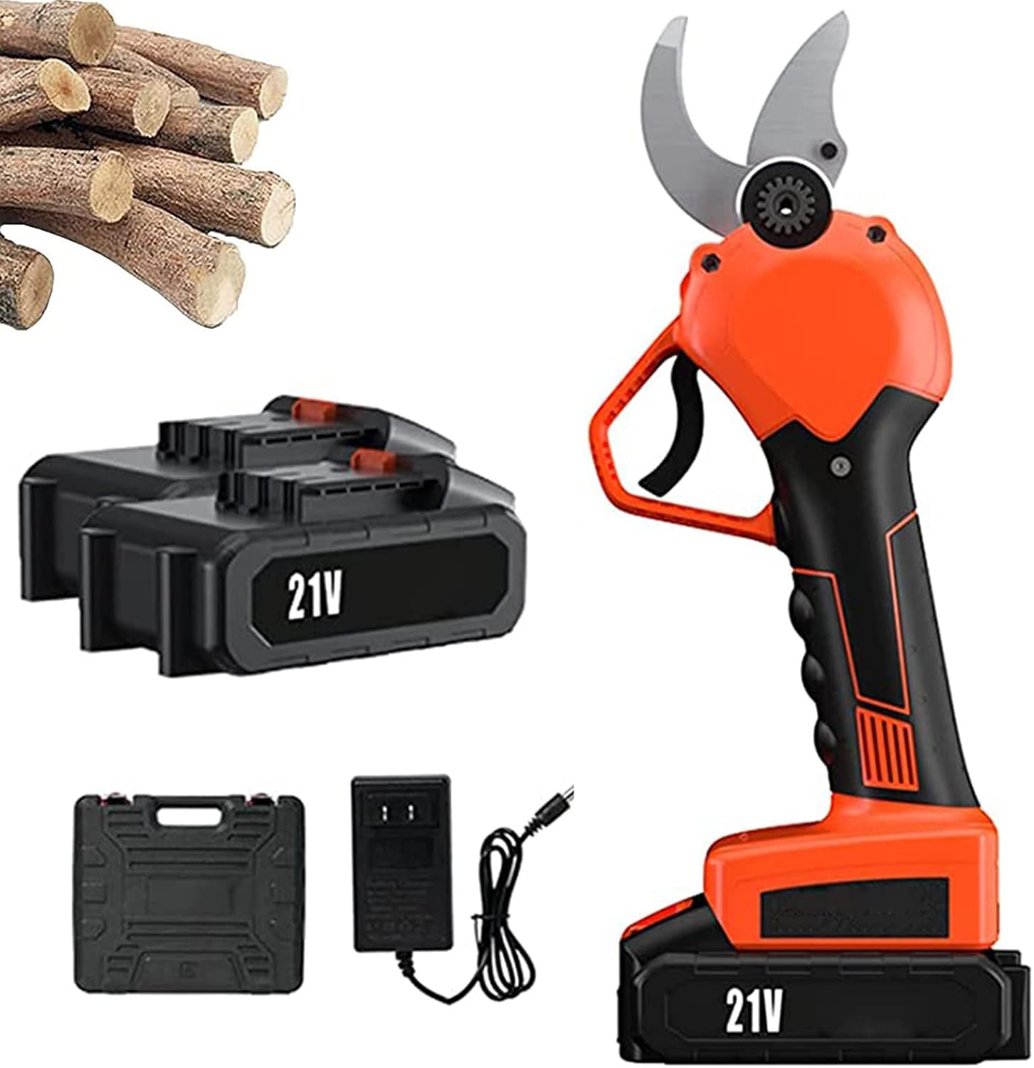 Electric Pruning Shears - 30mm Cutting Diameter, Rechargeable Lithium Battery, 2PCS, Perfect for Orchard and Garden Use