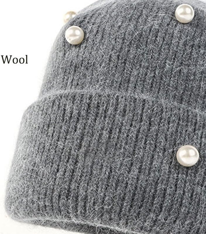 Winter Woolen Knitted Cap Thickened Ear Protecting Warm Women's Caps