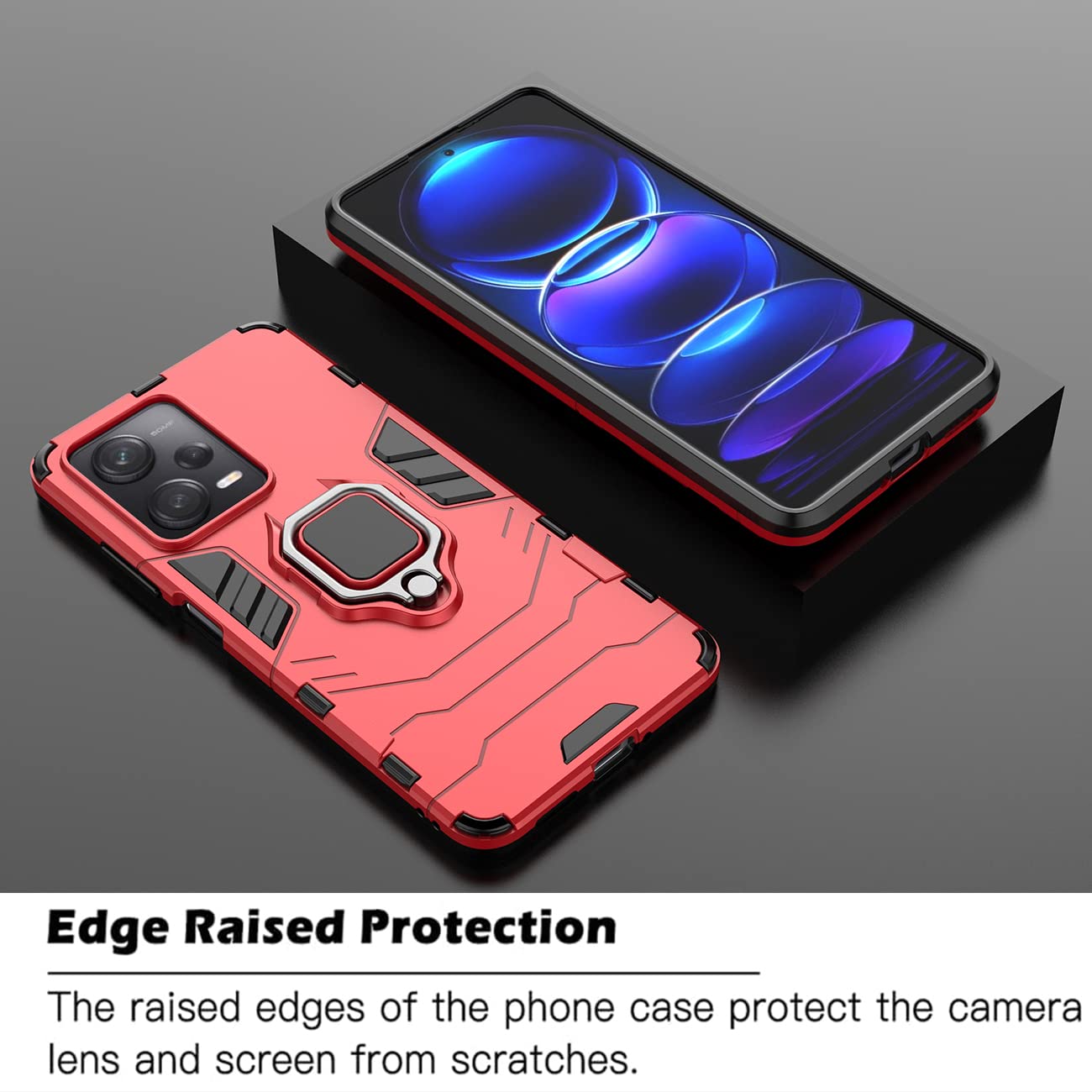 Cover Per Poco X6 5G Nero Cover Per Xiaomi Redmi Note 13 Pro 5G/Poco X6 5G 6 Protezione Militare Per Telefono