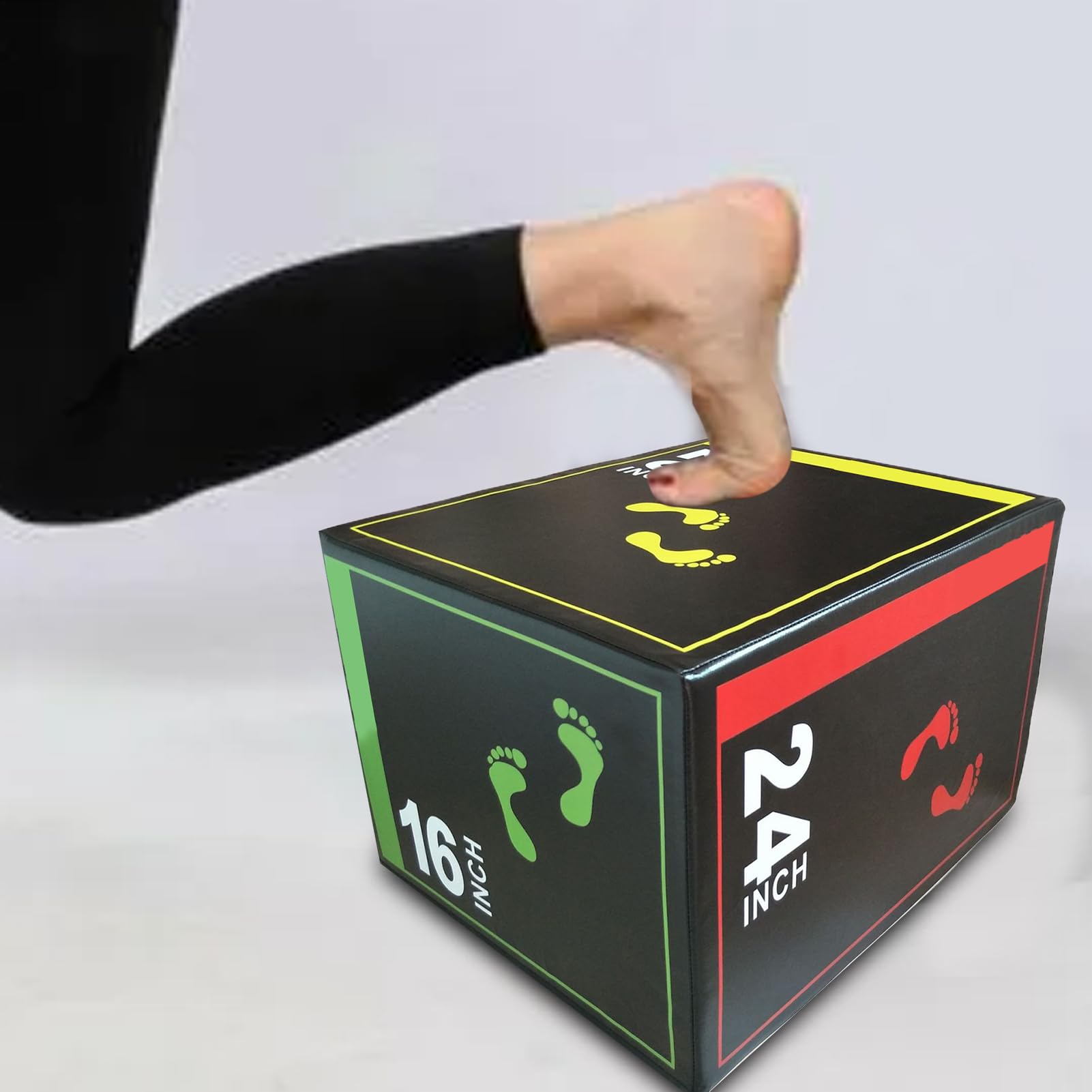 Box da Salto per Palestra - Box da Palestra Antiscivolo - Attrezzatura per | Equilibrio per Allenamento di Salto Veloce, Squat e Stacco Morto per Uso Domestico ed Esterno per Atleti e Principianti