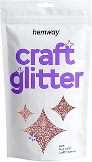 Hemway Craft Glitter 100g / 3.5oz Glitter Flakes for Arts Crafts Tumblers Resin Epoxy Scrapbook Glass Schools Paper Hallow...